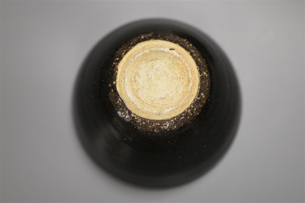 Two Chinese Henan type black glazed bowls, diameter 16cm